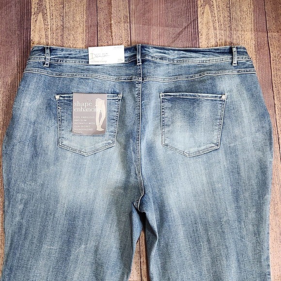 Cato Womens Skinny Crop Jeans Plus Size 22W High Rise Shape Enhancing Panel NWT - Picture 4 of 8